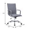 Leisuremod Harris High-Back Faux Leather Office Chair, Grey HOT19GRL - alternate 5