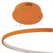 Jonathan Y Brice 23.75" Modern Contemporary Metal Round Dimmable Integrated LED Pendant, Orange JYL7203G - alternate 4
