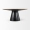 Homeroots 63" Brown and Black Solid Wood and Metal Pedestal Base Round Top Dining Table 597661 - alternate 10