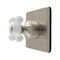 Kingston Brass Single-Handle Six-Way Diverter Valve with Square Trim Kit, Brushed Nickel KS4048PX - alternate 1