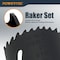 Powertec Bi Metal Hole Saws 9pcs Kit, 3/4in to 2in Hole Cutter for Cutting and Drilling 14901 - alternate 2