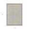 Homeroots 5' X 8' Gray And Silver Striped Washable Indoor Outdoor Area Rug 610469 - alternate 4