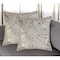 Homeroots Set of Two 18" Natural and Gold Abstract Cowhide Throw Pillows with Glitter, 2PK 544609 - alternate 1