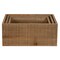 Homeroots Set of Three Brown Solid Wood Crate, 3PK 487687 - alternate 3