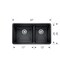 Blanco Precis Silgranit 60/40 Double Bowl Undermount Kitchen Sink - Cafe 441129 - alternate 3