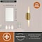 Vaxcel Fulton 2 Light Integrated LED Gold Brass Contemporary Bathroom Vanity Fixture White Shade W0488 - alternate 3
