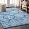 Jonathan Y Moroccan HYPE Boho Vintage Tribal Blue/White 3 ft. x 5 ft. Area Rug MOH102A-3 - alternate 1