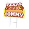 Signmission Texas Tommy Die Cut Yard Sign & Stake outdoor plastic coroplast window, C-DC-1216-Texas Tommy19 C-DC-1216-Texas Tommy19 - alternate 1
