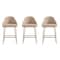 Manhattan Comfort Gracie Counter Stool  in Tan and Gold - Set of 3 3-CS019-GTN - alternate 3