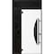 Vdomdoors Front Exterior Prehung Steel Door Ronex1077 Teak Sidelight and Transom Window Sidelite Entry Metal RONEX1077EXD-OAK-W36+14 X H80+16-RH-I - alternate 1