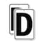 Signmission Sign with Letter D, 18'' X 24'' 2 Signs, Heavy Gauge Aluminum, 2PK A-1824-2PACK-22958 - alternate 1