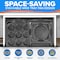 Emporio Kitchen Baking Pan Set, Oven Safe Tray, Up To 450 Deg F, Black, 6PK EMPKBK066 - alternate 5