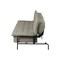 Homeroots 77" Gray Fabric Convertible Futon Sleeper Reclining Sofa 719572 - alternate 3