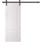 Sartodoors Barn Door 30 x 84 inches, BASIC 9422 White, 6.6FT Rail Track Heavy Hardware Set, Solid Panel Inte BASIC9422BD-B-SKIN-3084 - alternate 1