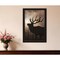 Homeroots Elk Sunrise Black Framed Print Wall Art 530018 - alternate 2