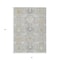 Homeroots 5' X 8' Gray Ivory And Gold Damask Washable Indoor Outdoor Area Rug 599419 - alternate 4