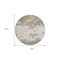 Homeroots 8' Taupe And Beige Round Abstract Washable Indoor Outdoor Area Rug 599528 - alternate 2