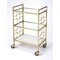 Homeroots Polished Gold Bar Cart 388955 - alternate 4