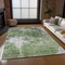 Homeroots 3' X 5' Green And Gray Abstract Washable Indoor Outdoor Area Rug 582938 - alternate 4