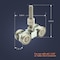 Newhouse Electric 1-5/8 in. Trade Size Heavy-Duty Steel 4-Wheel Trolley Assembly with M10 Bolt for 1-5/8 in. Strut BT4W-158H - alternate 5