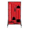 5S Supplies 5S Housekeeping Shadow Board Broom Station Version 3 - Red Board / Black Shadows  With Broom HSB-V3-RED-KIT - alternate 1