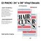 Signmission Haircuts, Vinyl Decals Only 24 Inch x 36 Inch, Vinyl Decal, 2PK DSB-2436-2PACK-30385 - alternate 2