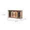 Homeroots 60" Brown Solid Wood Cabinet Enclosed Storage Distressed TV Stand 528731 - alternate 5