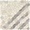 Daltile Pebble Oasis Natural Stone Striped Pebble Mosaic 11in x 11in in Tumbled Seashell, 11PK PB32STRPPBLMSTM - alternate 1