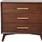 Homeroots 36" Brown Solid Wood Three Drawer Dresser 524123 - alternate 6