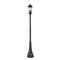 Z-Lite Tiberius 4 Light Outdoor Post Mounted Fixture, Black/Clear Seedy, 14.25 In W x 107.25 In H 5017PHBR-564P-BK - alternate 1