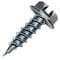Malco Zip-In Self-Piercing Screws, Slotted Hex Washer Head, Type A Zinc #10 x 2 in, 2400PK HW10X2 - alternate 1