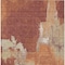 Homeroots 3' X 5' Orange And Burnt Orange Abstract Washable Indoor Outdoor Area Rug 609172 - alternate 2