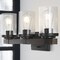 Jonathan Y Bungalow 22.75" 3-Light Iron/Seeded Glass Rustic Farmhouse LED Vanity Light, Oil Rubbed Bronze JYL7509A - alternate 7