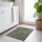 Homeroots 2' X 3' Moss Green and Gray Oriental Washable Non Skid Indoor Outdoor Area Rug 563808 - alternate 5
