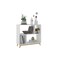 Homeroots Modern White And Natural Bookcase 388555 - alternate 1