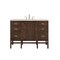 James Martin Vanities Addison 48" Single Vanity, Mid-Century Acacia, w/ 3 CM Siberian Silestone Top E444-V48-MCA-3SFR - alternate 1