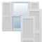 Ekena Millwork True Fit PVC Two Equal Louver Shutters, White, 12W x 32H, PR TFP101LVF12X032WH - alternate 1