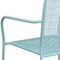 Flash Furniture 5PK Sky Blue Steel Patio Arm Chair w/ Square Back 5-CO-2-SKY-GG - alternate 3