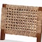 Bali & Pari Alise Handwoven Seagrass Dining Chair with Mahogany Wood Frame - Woven Back and Seat, Earthy Brown 259-14245-ZORO - alternate 4