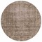 Homeroots 8' Brown Round Oriental Washable Indoor Outdoor Area Rug 607526 - alternate 4