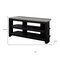 Homeroots 42in Black and Gray Open Shelving TV Stand 332877 - alternate 3