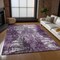 Homeroots 8' X 10' Eggplant Purple And Lavender Abstract Washable Indoor Outdoor Area Rug 582917 - alternate 2
