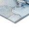 Homeroots 2' X 3' Blue and Ivory Abstract Washable Non Skid Indoor Outdoor Area Rug 559676 - alternate 4