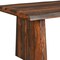 Homeroots 86" Dark Brown Solid Wood Dining Table 521833 - alternate 3