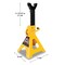 Performance Tool 3 Ton Jack Stands, Heavy Duty Steel, Ratchet Style, 12-17.25 in. Lift W41022 - alternate 2