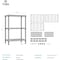 Factory 2U Wire Shelving Unit, 14inD x 24inW x 36inH, 3 Shelves, Medium Duty 250 lbs Per Shelf, Chrome 803964 - alternate 5