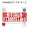 Signmission Kitchen Remodeling, 24 Inch x 72 Inch, Vinyl Banner B-72-30718 - alternate 2