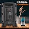 Pyle Pyle Portable Bluetooth PA Speaker System - 600W with Party Lights, MP3/USB, Rolling Wheels PPHP1044B - alternate 3