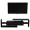 Leisuremod Surrey TV Stand with MDF Shelves and Bookcase, Ebony STS60BL - alternate 3