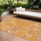 Homeroots 10' X 14' Orange Brown And Ivory Striped Washable Indoor Outdoor Area Rug 600917 - alternate 1